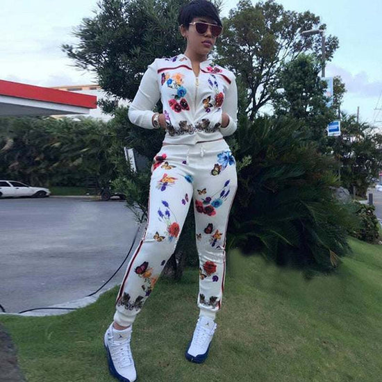 Piece Suit Print Butterfly Women&