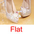 Silver Crystal Wedding Shoes Rhinestone Pearl Beaded ShoesWomen&