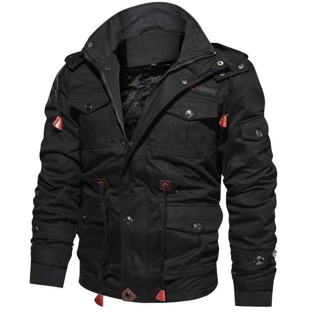 Men's Winter Fleece Jacket Coats Thick Warm Casual Parkas Military Jackets - Acapparelstore