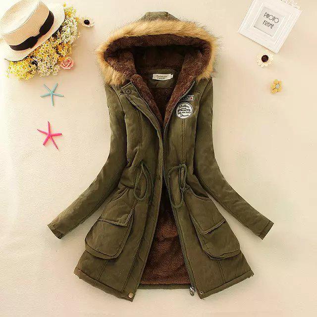 Spring Autumn Winter Women's Jacket Thick Warm Hooded Coat - Acapparelstore