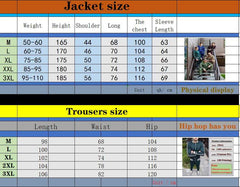 Men's Tracksuit Two-piece Striped Lattice Slim Fit Tracksuit - Acapparelstore