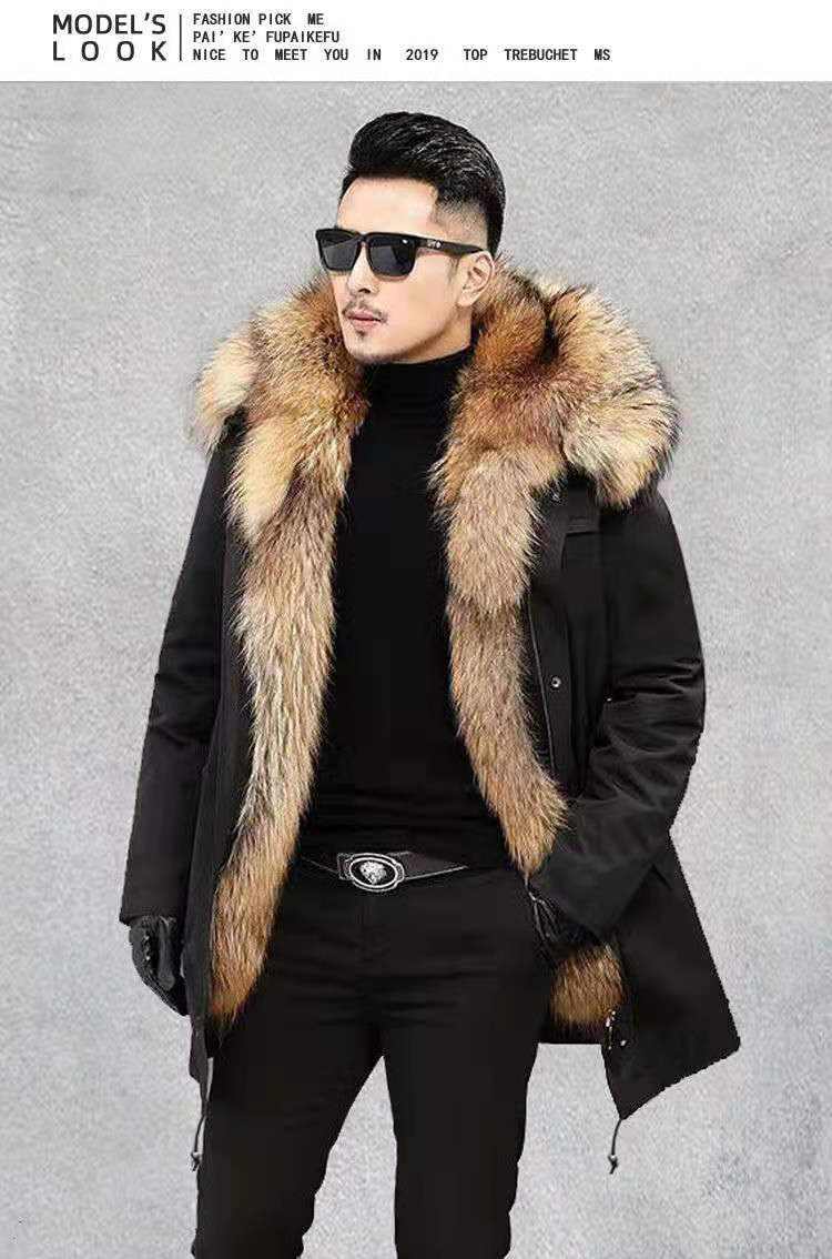 Winter warm coats Men's clothing Down Long Waterproof Coat - Acapparelstore