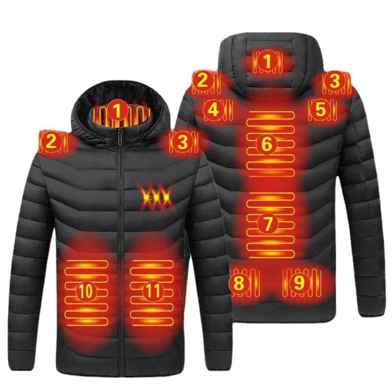 Men's Warm Winter USB Heating Jackets Smart Thermostat - Acapparelstore
