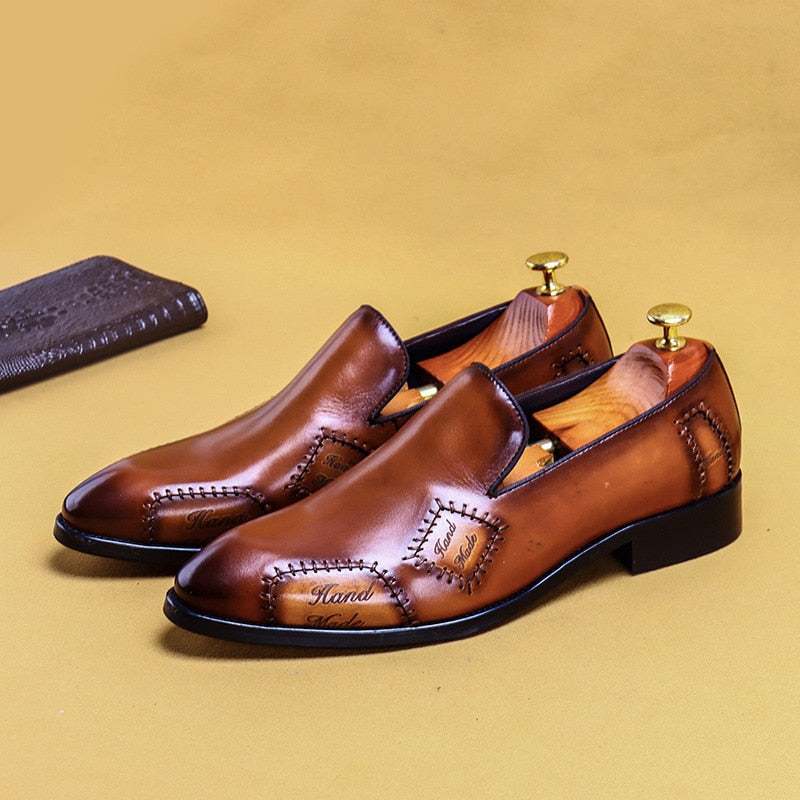 Men's Oxford Dress Shoes Genuine Leather Business Shoes - Acapparelstore