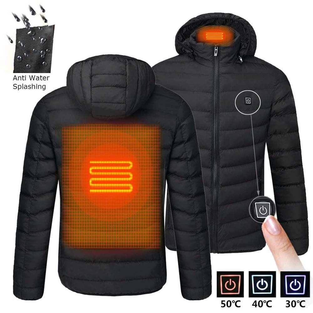 Men's Warm Winter USB Heating Jackets Smart Thermostat - Acapparelstore