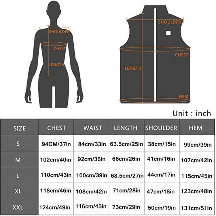 Heating Vest Autumn Winter Cotton Vest USB InfraredWomen&
