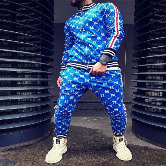 Casual Zipper Tracksuit Set Autumn Male SweatshirtMen&