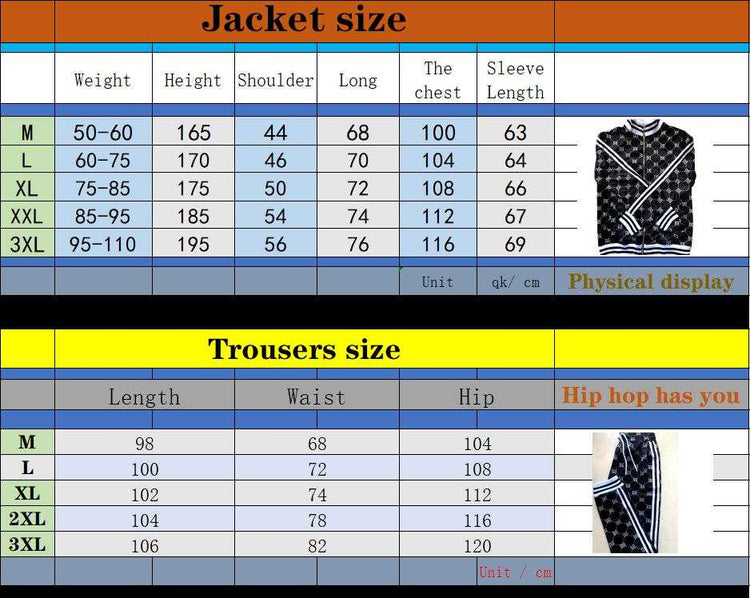 Casual Zipper Tracksuit Set Autumn Male SweatshirtMen&