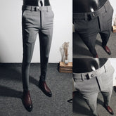 Fashion Men Suit Pants Ankle Length Business Wedding Dress PantsFashion Men Suit Pants Ankle Length Business Wedding Dress Pants