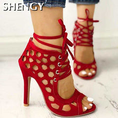 Women's Sandals Fine High-heeled Fashion Summer Casual Shoes - Acapparelstore