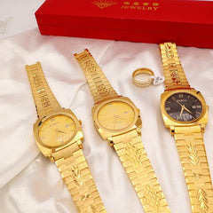 Men Women 18k Gold Quartz Watches No Fading Electroplating Watch - Acapparelstore