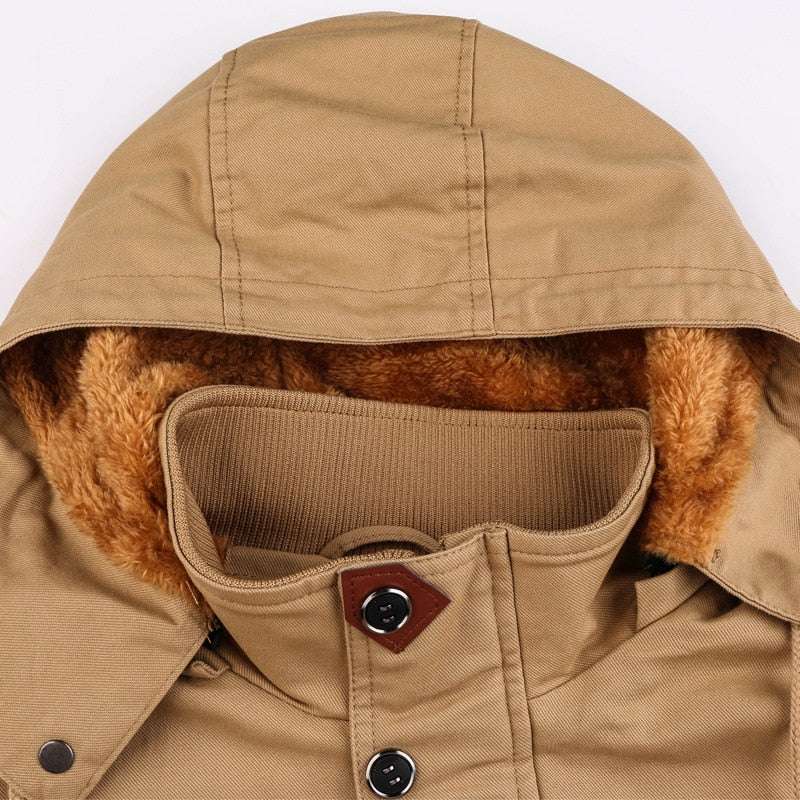 Men's Winter Fleece Jacket Coats Thick Warm Casual Parkas Military Jackets - Acapparelstore