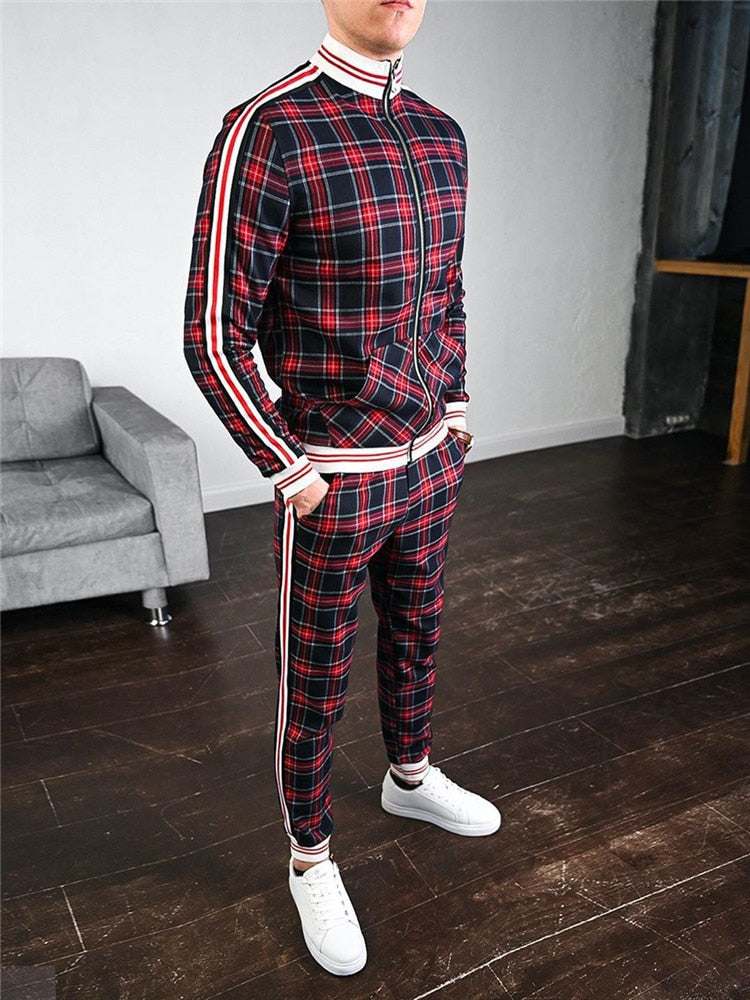 Casual Zipper Tracksuit Set Autumn Male SweatshirtMen's Casual Zipper Tracksuit Set Autumn Male Sweatshirt