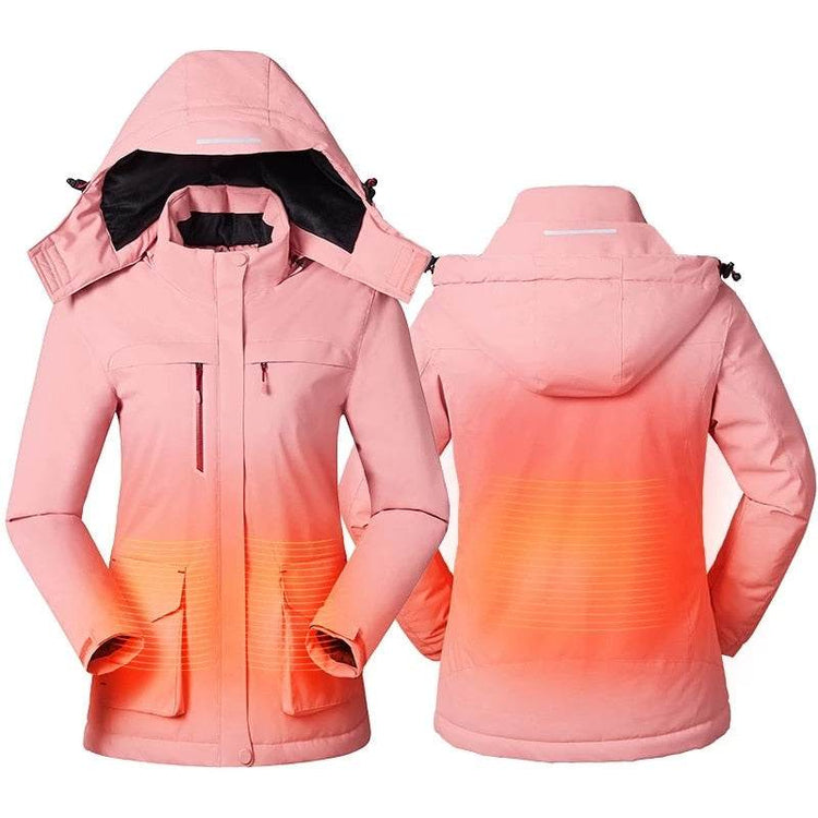 Winter Jacket USB Charge Heated CoatIntelligent Heating Women&