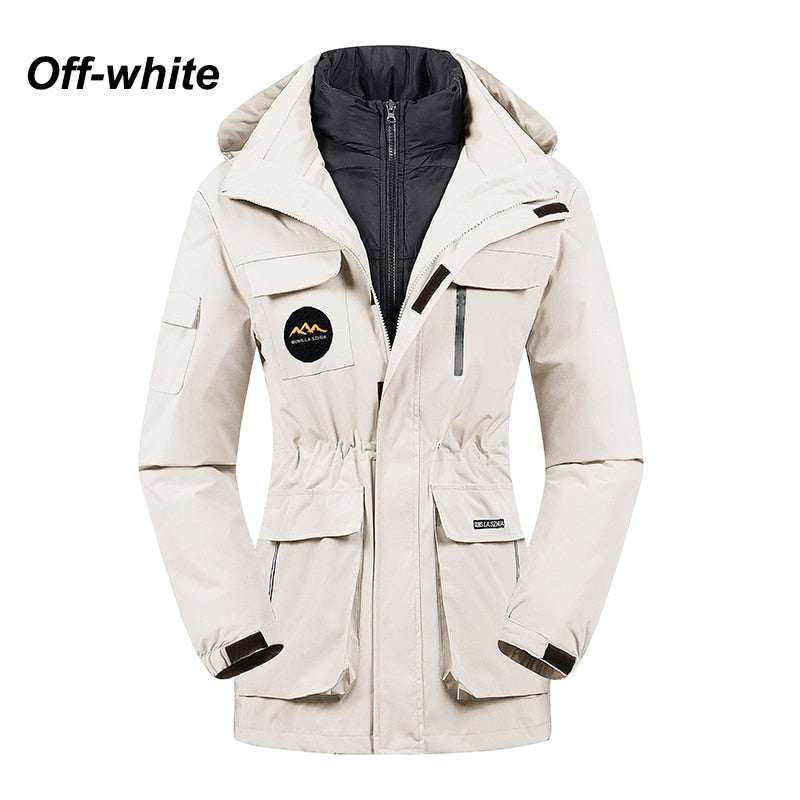 Super Warm Ski Suit Women Winter Snow Down Jacket and Pants - Acapparelstore