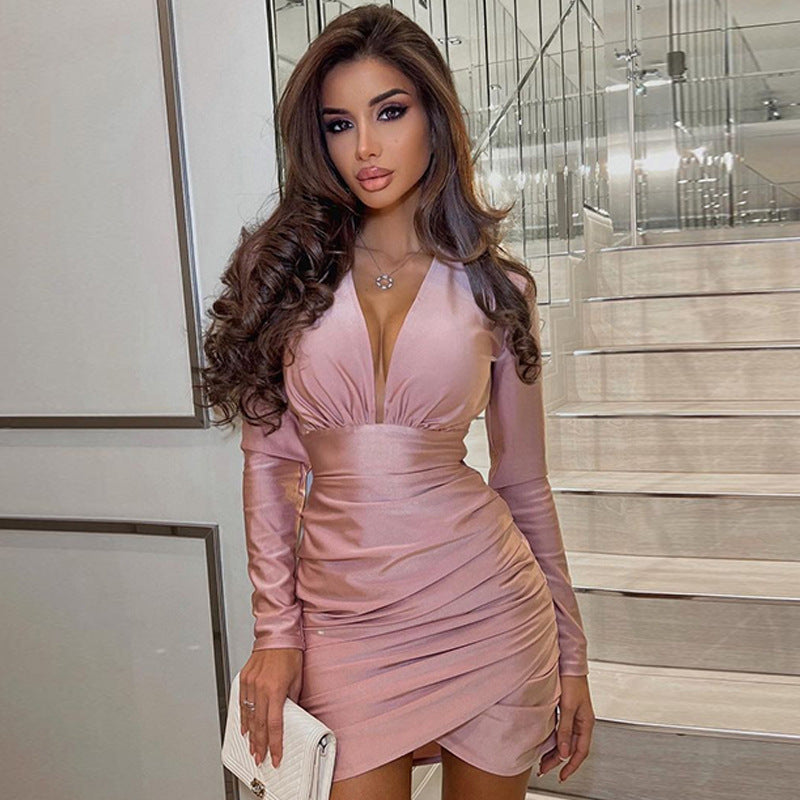 Sexy V Neck Prom Dress Sexy Weddings Celebrity Dresses - Acapparelstore