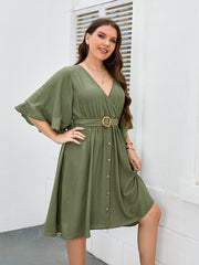 Size Loose Backless Long DressWomen's Casual Dress Plus Size Loose Backless Long Dress