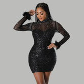 Party Dress for Women Elegant Lady Outgoing Mini Red Dress - Acapparelstore