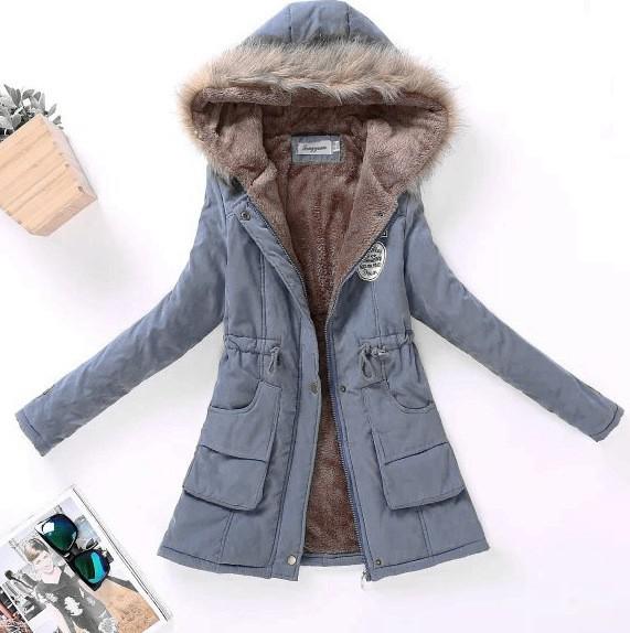 Spring Autumn Winter Women's Jacket Thick Warm Hooded Coat - Acapparelstore