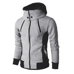 Men's Autumn Winter Coat Casual Fleece Bomber Jacket Scarf Collar - Acapparelstore