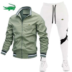 Tracksuit Casual Splicing Trousers Bomber Jacket High QualityMen's Tracksuit Casual Splicing Trousers Bomber Jacket High Quality