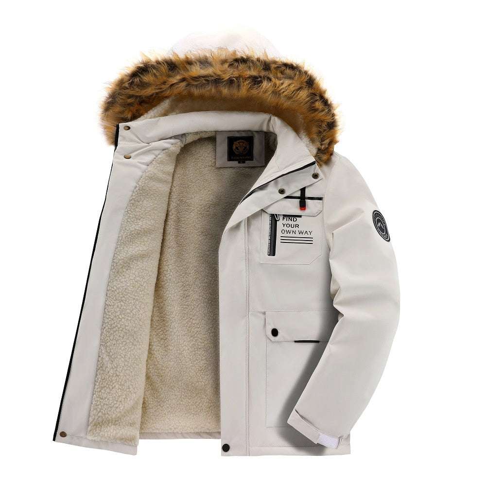 Men's Casual Windbreaker Jacket Hooded Jacket Man Waterproof Coat - Acapparelstore