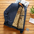 Fashion Jacket Stand Collar Fleece Lined Warm StreetwearMen&