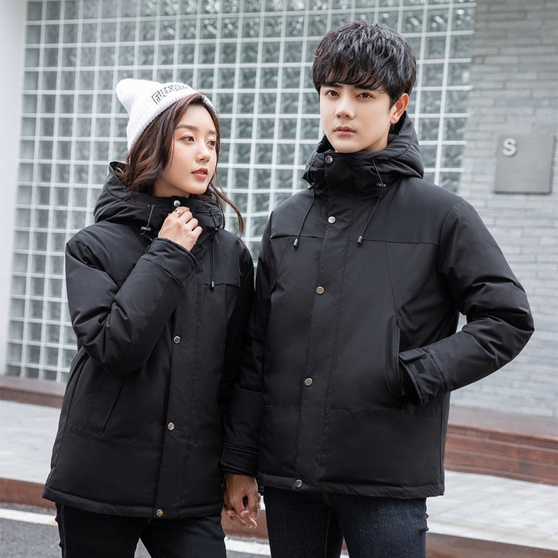 Jacket Casual Hooded Parka Warm Winter CoatsMen Women Down Jacket Casual Hooded Parka Warm Winter Coats