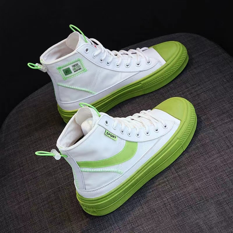 New Spring Sneakers Women Summer Canvas Platform Shoes - Acapparelstore