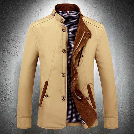 Blazer Spring Autumn Business Casual Stand Collar CoatMen&