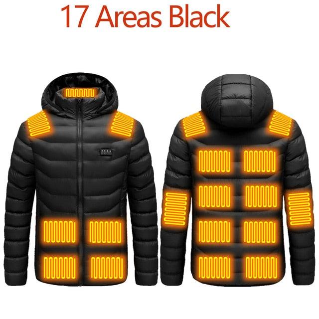 Men's Warm Winter USB Heating Jackets Smart Thermostat - Acapparelstore