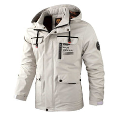 Men's Casual Windbreaker Jacket Hooded Jacket Man Waterproof Coat - Acapparelstore