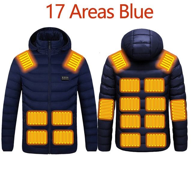 Men's Warm Winter USB Heating Jackets Smart Thermostat - Acapparelstore