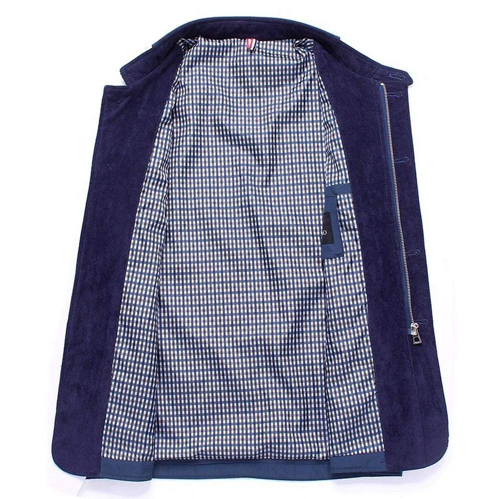 Blazer Spring Autumn Business Casual Stand Collar CoatMen&
