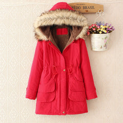 Spring Autumn Winter Women's Jacket Thick Warm Hooded Coat - Acapparelstore