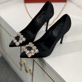 Rhinestone Pointed High Heels Stiletto Party Wedding ShoesWomen&