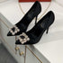 Rhinestone Pointed High Heels Stiletto Party Wedding ShoesWomen&