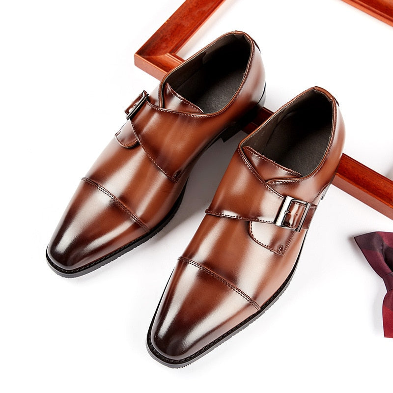 Handmade Men Formal Leather Shoe Leather Business Wedding Dress Shoes - Acapparelstore