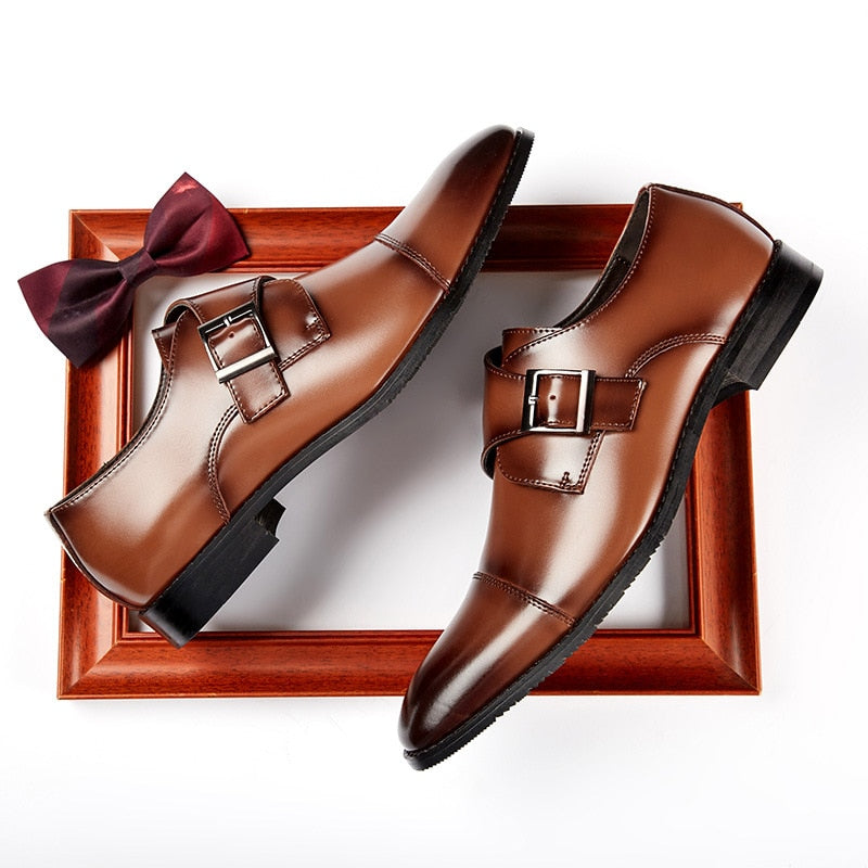 Handmade Men Formal Leather Shoe Leather Business Wedding Dress Shoes - Acapparelstore
