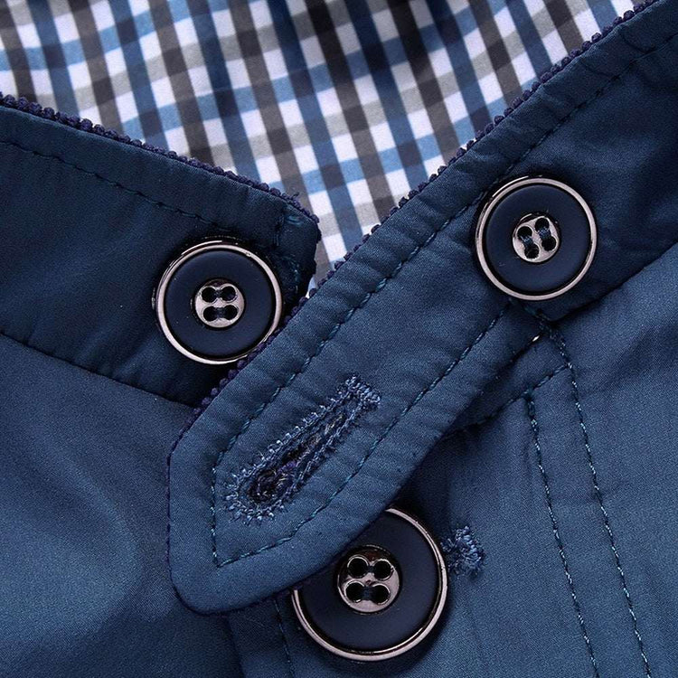 Blazer Spring Autumn Business Casual Stand Collar CoatMen&