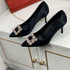 Rhinestone Pointed High Heels Stiletto Party Wedding ShoesWomen&