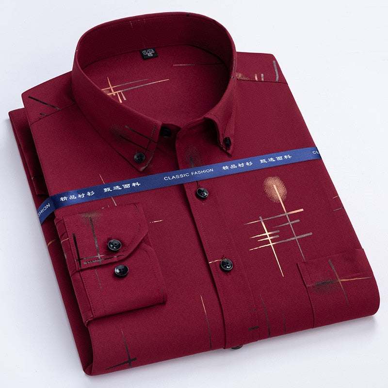 Men's Dress Shirts Spring Autumn Latest Hot Sale Slim Shirt - Acapparelstore