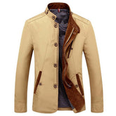 Blazer Spring Autumn Business Casual Stand Collar CoatMen&