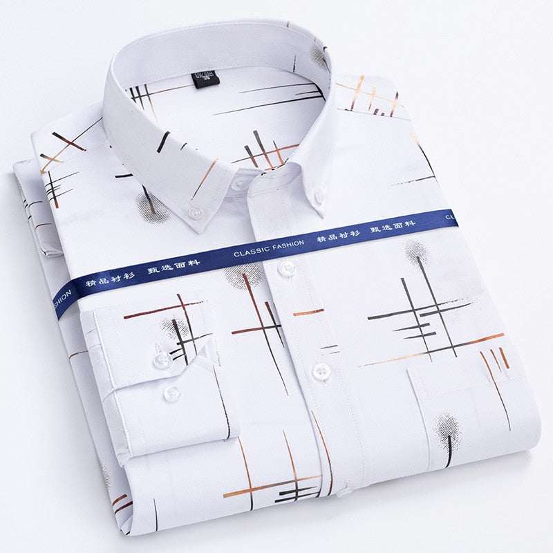 Men's Dress Shirts Spring Autumn Latest Hot Sale Slim Shirt - Acapparelstore