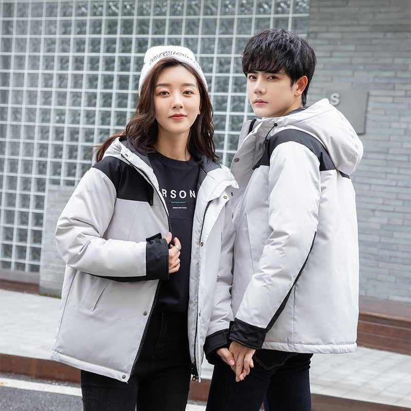Jacket Casual Hooded Parka Warm Winter CoatsMen Women Down Jacket Casual Hooded Parka Warm Winter Coats