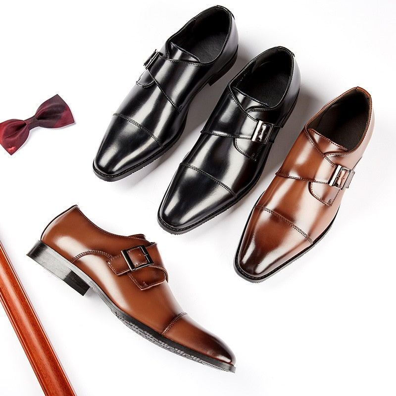 Handmade Men Formal Leather Shoe Leather Business Wedding Dress Shoes - Acapparelstore