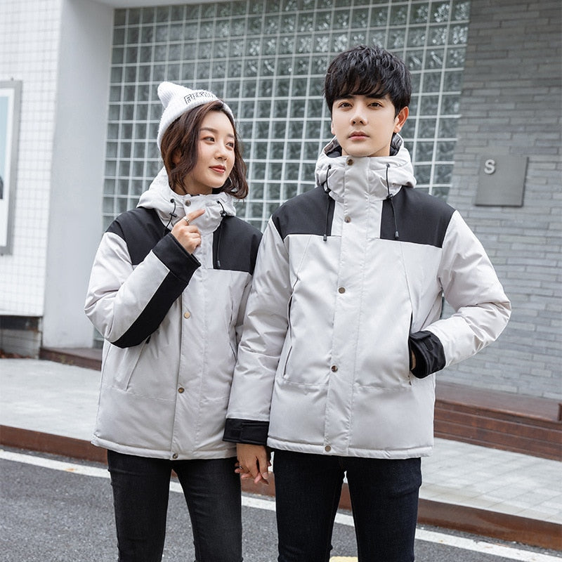 Jacket Casual Hooded Parka Warm Winter CoatsMen Women Down Jacket Casual Hooded Parka Warm Winter Coats