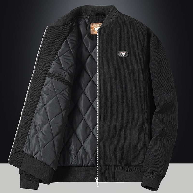 Men's Autumn Winter Stand Collar Slim Jacket Men Fashion Coat - Acapparelstore