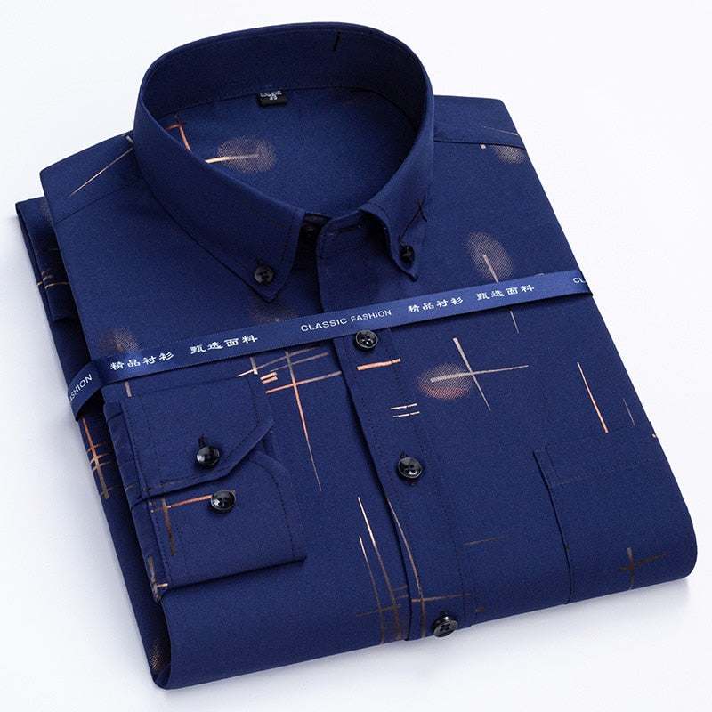 Men's Dress Shirts Spring Autumn Latest Hot Sale Slim Shirt - Acapparelstore