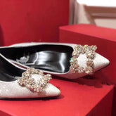 Rhinestone Pointed High Heels Stiletto Party Wedding ShoesWomen&